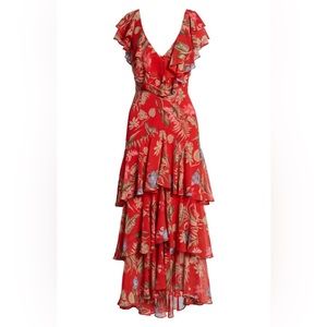 WAYF Chelsea tiered ruffle maxi dress